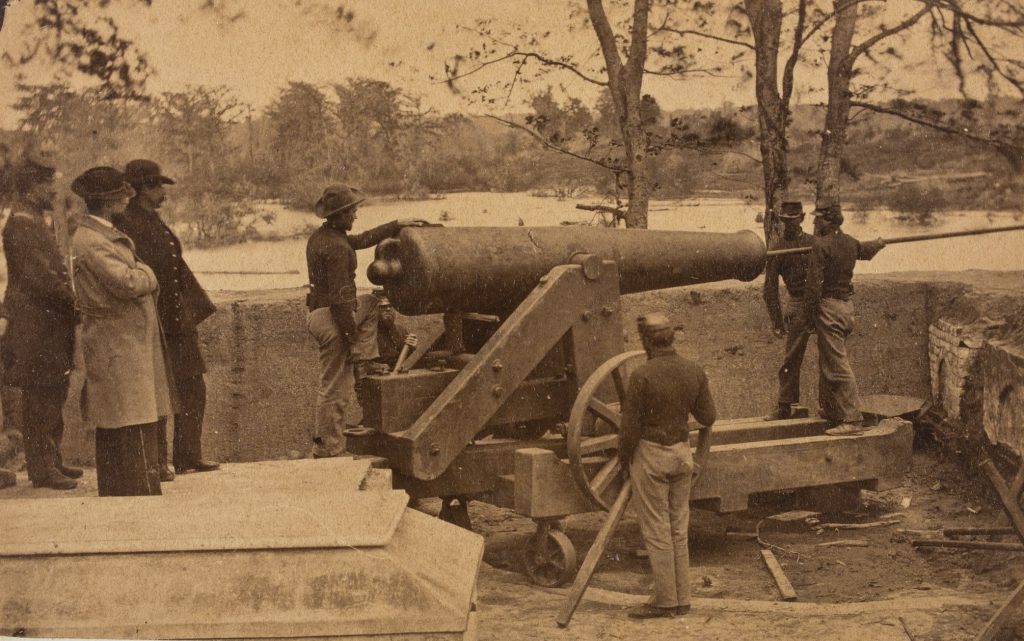 CDV of General Nathaniel Banks with Officers at Fort Williams, Louisiana