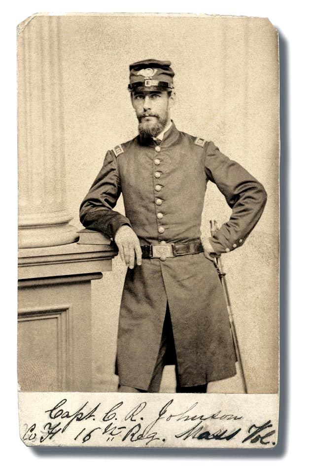 Captain Charles Johnson of Company F, 16th Massachusetts Infantry.