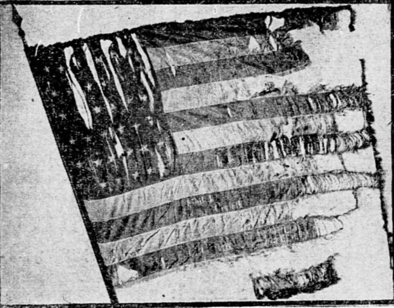 U.S. Flag carried by the 30th Indiana Infantry.