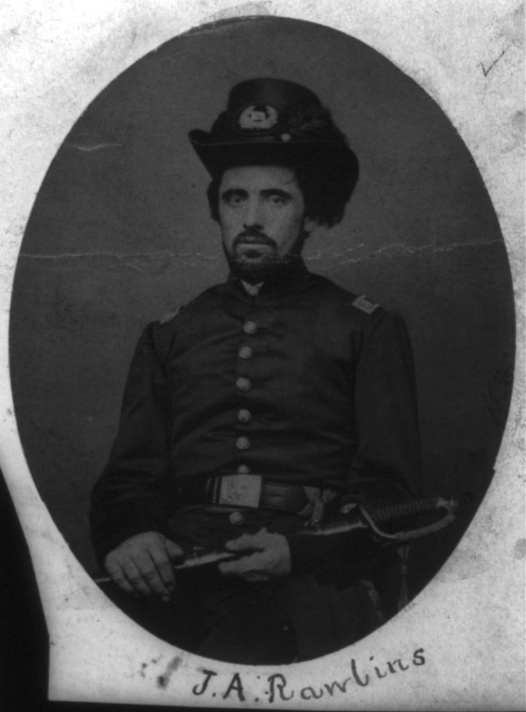 Captain J.A. Rawlins of the 21st Illinois Infantry